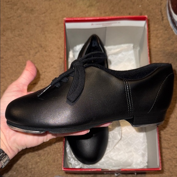 Capezio Little Girls Black Tap Shoes Size 1M - Picture 7 of 10